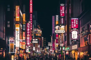 Street of Tokyo at night